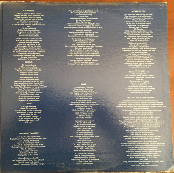 Joni Mitchell - Blue | Reprise Records (SMAS-93826) - 3 Joni Mitchell - Blue | Reprise Records (SMAS-93826) - 3