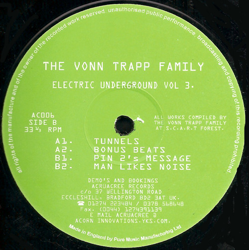The Vonn Trapp Family - Electric Underground Vol. 3 | Acruacree (AC006) - main The Vonn Trapp Family - Electric Underground Vol. 3 | Acruacree (AC006) - main