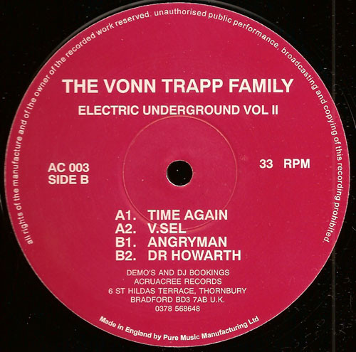 The Vonn Trapp Family - Electric Underground Vol II | Acruacree (AC 003) - main The Vonn Trapp Family - Electric Underground Vol II | Acruacree (AC 003) - main