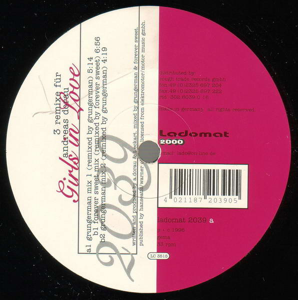 Andreas Dorau - 3 Remixe Für Andreas Dorau - Girls In Love | Ladomat 2000 (ladomat 2039) - main Andreas Dorau - 3 Remixe Für Andreas Dorau - Girls In Love | Ladomat 2000 (ladomat 2039) - main