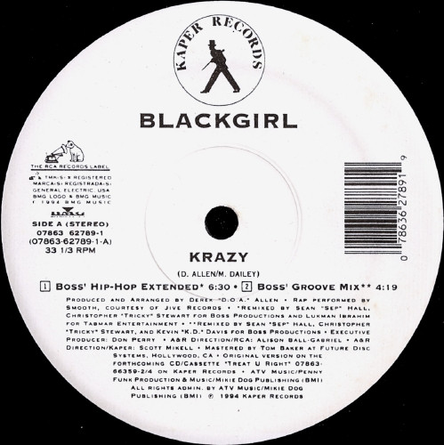 Blackgirl - Krazy | Kaper Records (07863 62789-1)