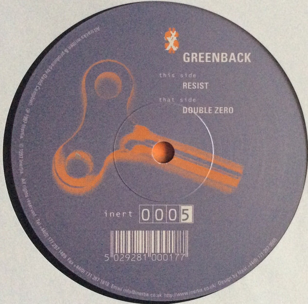Greenback - Resist / Double Zero | Inertia Records (INERT-05) - 3 Greenback - Resist / Double Zero | Inertia Records (INERT-05) - 3