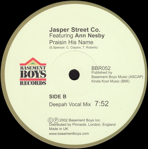 Jasper Street Co. Featuring Ann Nesby - Praisin His Name | Basement Boys Records (BBR-052) - 4 Jasper Street Co. Featuring Ann Nesby - Praisin His Name | Basement Boys Records (BBR-052) - 4