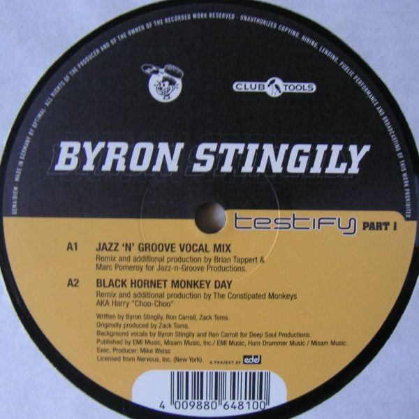 Byron Stingily - Testify (Part 1) | Club Tools (006481-0 CLU) - 2 Byron Stingily - Testify (Part 1) | Club Tools (006481-0 CLU) - 2