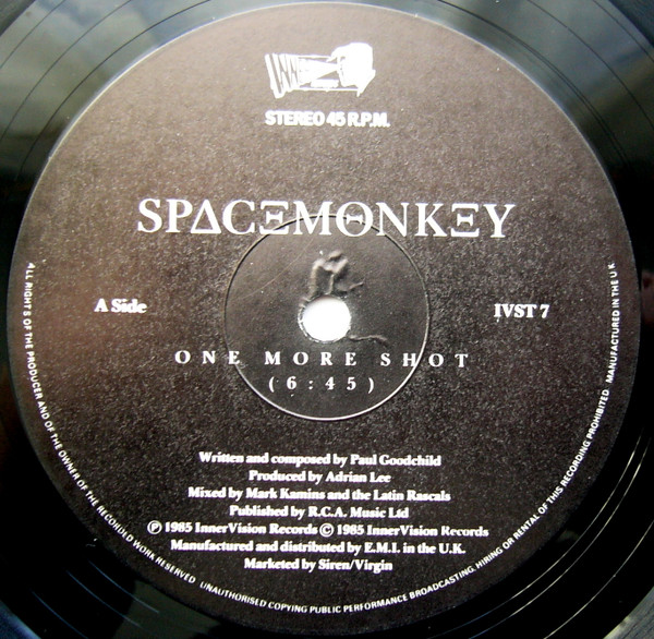 Space Monkey - One More Shot | Innervision Records (IVST 7) - 2