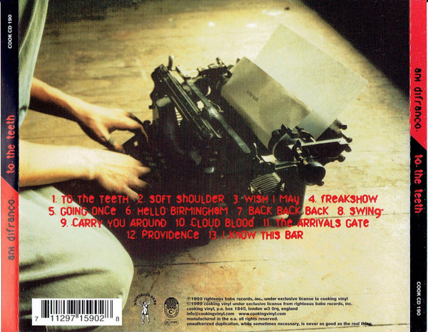 Ani DiFranco - To The Teeth | Cooking Vinyl (COOK CD 190) - 2