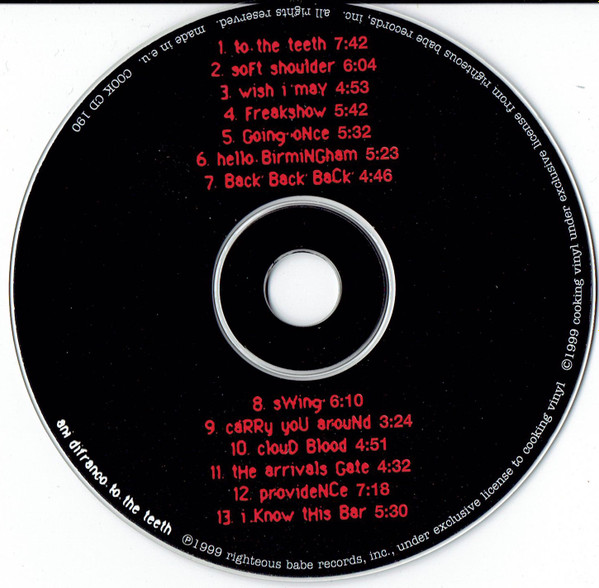 Ani DiFranco - To The Teeth | Cooking Vinyl (COOK CD 190) - 3