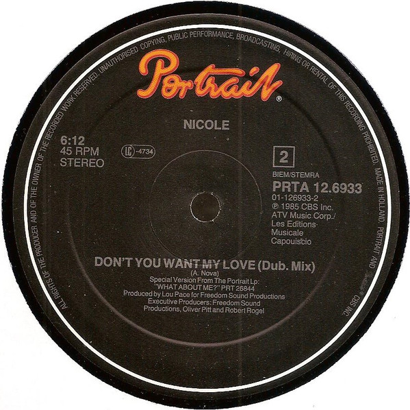 Nicole J McCloud - Don't You Want My Love | Portrait (PRTA 12.6933) - 4 Nicole J McCloud - Don't You Want My Love | Portrait (PRTA 12.6933) - 4