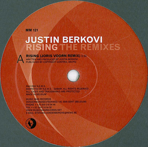 Justin Berkovi - Rising (The Remixes) | Music Man Records (MM 121) - main Justin Berkovi - Rising (The Remixes) | Music Man Records (MM 121) - main