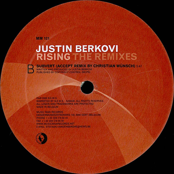 Justin Berkovi - Rising (The Remixes) | Music Man Records (MM 121) - 2 Justin Berkovi - Rising (The Remixes) | Music Man Records (MM 121) - 2