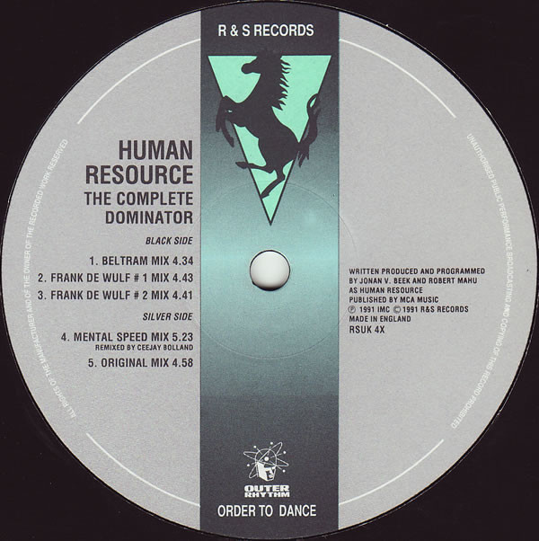 Human Resource - The Complete Dominator | R & S Records (RSUK 4X) - 2 Human Resource - The Complete Dominator | R & S Records (RSUK 4X) - 2
