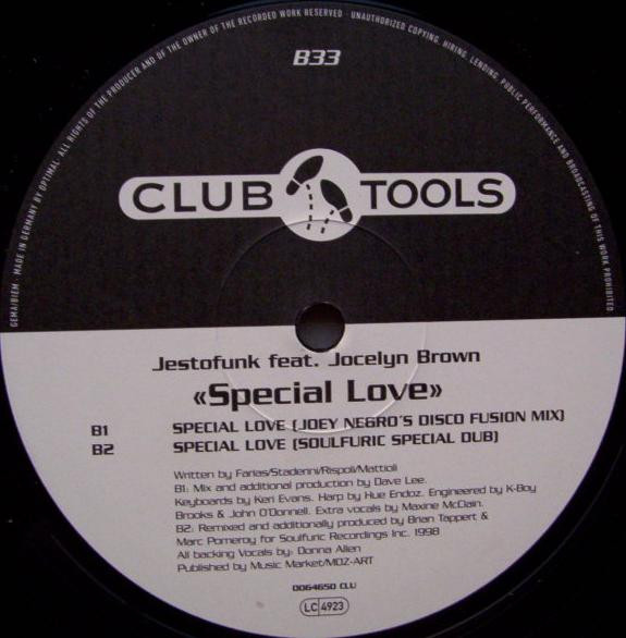 Jestofunk Feat. Jocelyn Brown - Special Love | Club Tools (0064650 CLU) - 3