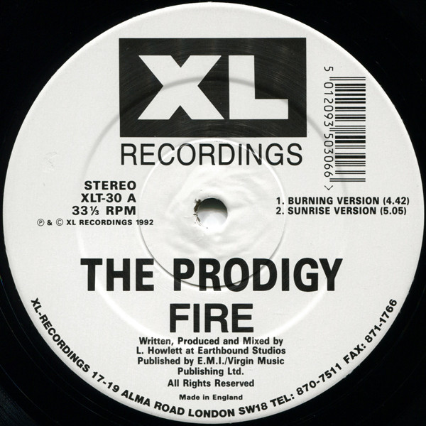 The Prodigy - Fire • Jericho | XL Recordings (XLT 30) - 4 The Prodigy - Fire • Jericho | XL Recordings (XLT 30) - 4