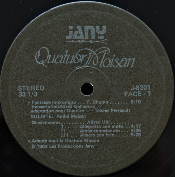 Quatuor Moisan - Quatuor Moisan | Jany (J-8201) - 3