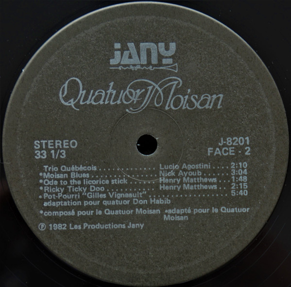 Quatuor Moisan - Quatuor Moisan | Jany (J-8201) - 4