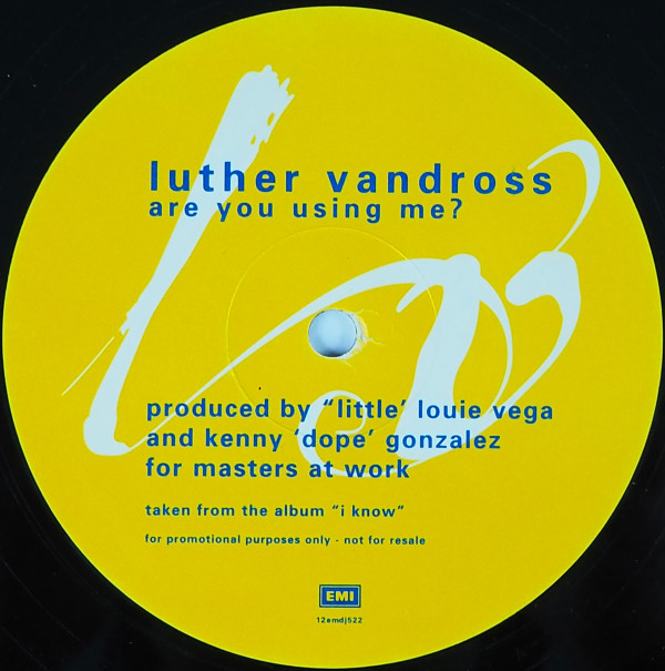 Luther Vandross - Are You Using Me? | EMI (12EMDJ522) - main