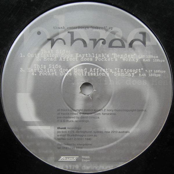 Various - Inbred EP | Thunk (TR005) - main Various - Inbred EP | Thunk (TR005) - main