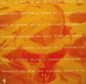 Suburban Knight - The Art Of Stalking | R & S Records (RS 925) - 2