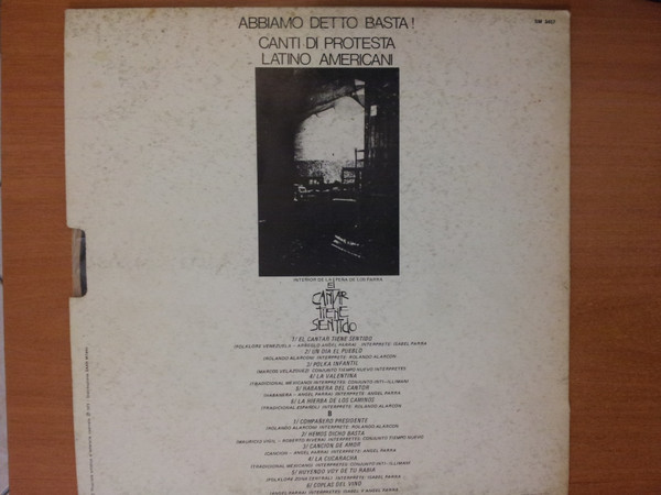 Various - El Cantar Tiene Sentido - Abbiamo Detto Basta ! - Canti Di Protesta Latino Americani | Joker (SM 3457) - 3 Various - El Cantar Tiene Sentido - Abbiamo Detto Basta ! - Canti Di Protesta Latino Americani | Joker (SM 3457) - 3