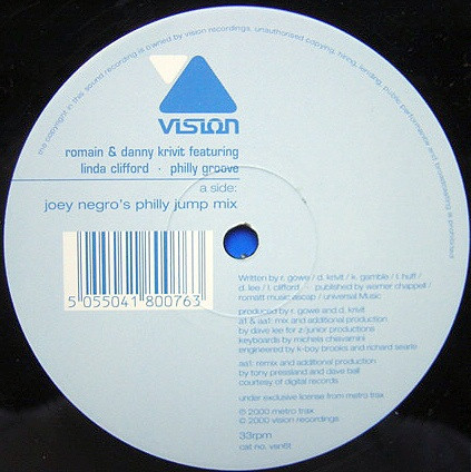 DJ Romain & Danny Krivit Featuring Linda Clifford - Philly Groove | Vision (vsn6t) - 2