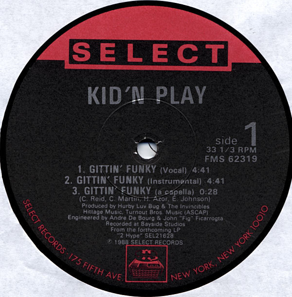 Kid 'N' Play - Gittin' Funky | Select Records (FMS 62319) - 2