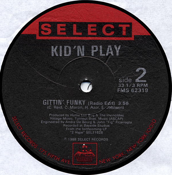 Kid 'N' Play - Gittin' Funky | Select Records (FMS 62319) - 3