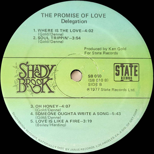 Delegation - The Promise Of Love | Shadybrook Records (SB-010) - 4 Delegation - The Promise Of Love | Shadybrook Records (SB-010) - 4