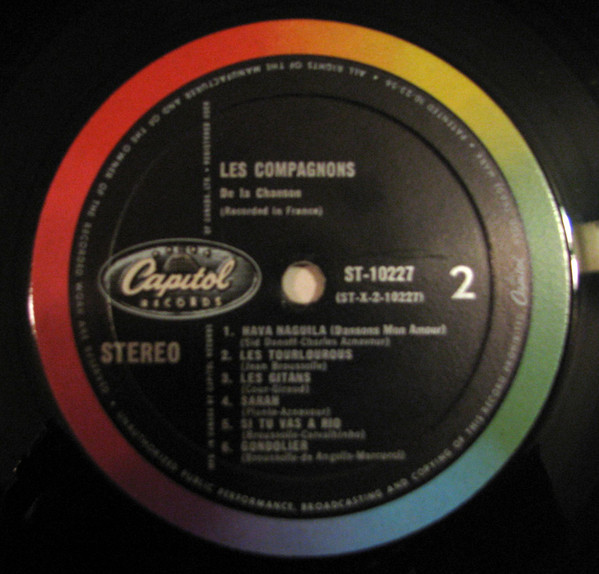 Les Compagnons De La Chanson - Les Compagnons De La Chanson | Capitol Records (ST10227) - 3 Les Compagnons De La Chanson - Les Compagnons De La Chanson | Capitol Records (ST10227) - 3