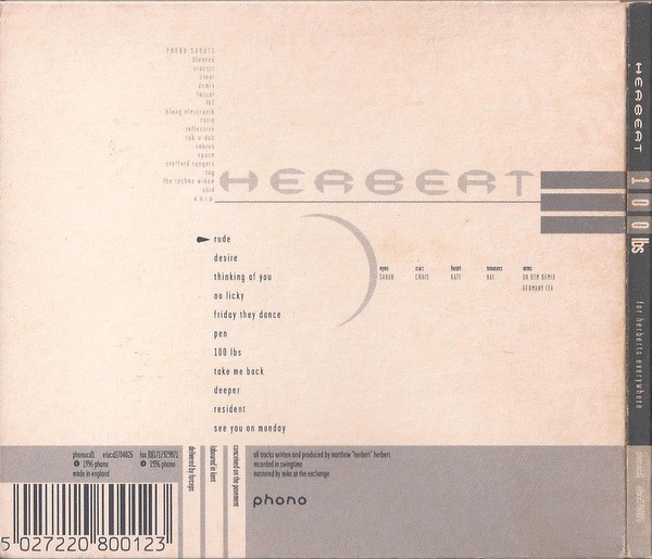 Matthew Herbert - 100 Lbs | Phono (phonocd1) - 2
