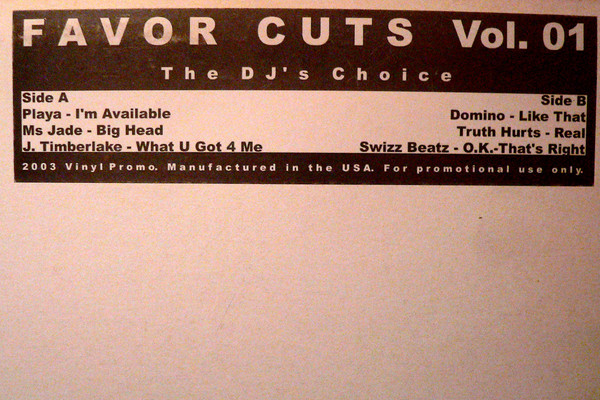 Various - Favor Cuts Vol. 1 | Vinyl Promo (Vinyl Promo 01)
