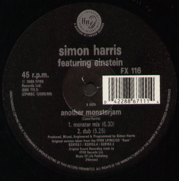 Simon Harris Featuring Einstein - Another Monsterjam | FFRR (FX 116) - 2 Simon Harris Featuring Einstein - Another Monsterjam | FFRR (FX 116) - 2