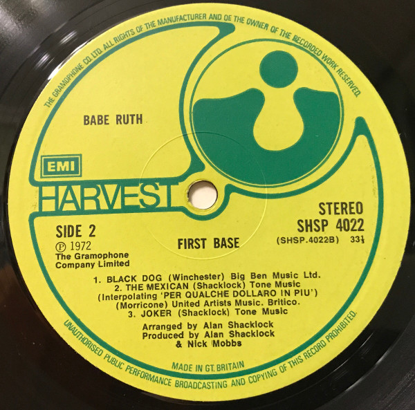 Babe Ruth - First Base | Harvest (SHSP 4022) - 4