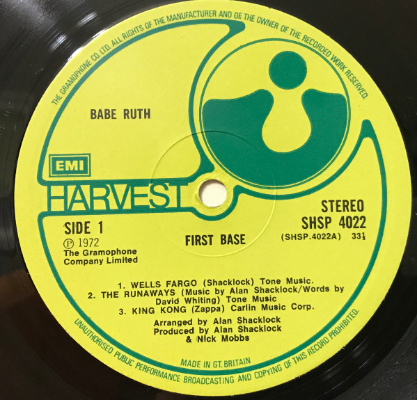 Babe Ruth - First Base | Harvest (SHSP 4022) - 3