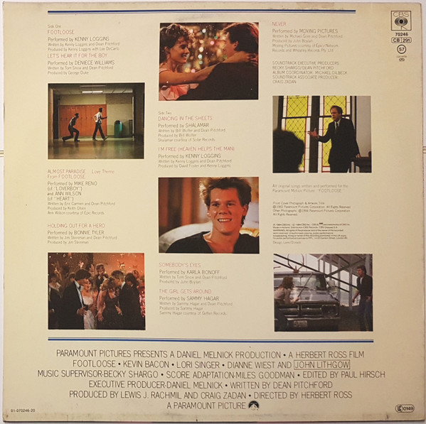 Various - Footloose (Original Soundtrack Of The Paramount Motion Picture) | CBS (CBS 70246) - 2 Various - Footloose (Original Soundtrack Of The Paramount Motion Picture) | CBS (CBS 70246) - 2