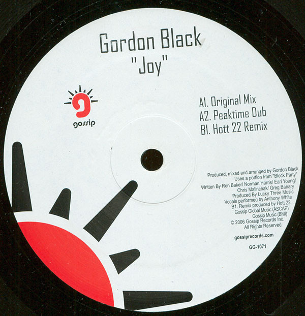 Gordon Black - Joy | Gossip Records (GG1071)