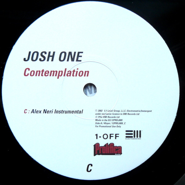 Josh One - Contemplation | Prolifica (12PRDJ009) - 5 Josh One - Contemplation | Prolifica (12PRDJ009) - 5