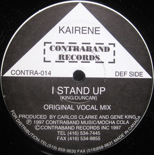 Kairene - I Stand Up | Contraband Records (CONTRA-014) - 2