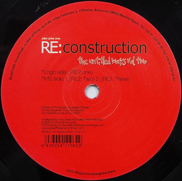 Julian Poker - Re:Construction - The Untitled Works Vol. 2 | BeatFreak Recordings (BF0062) - 3 Julian Poker - Re:Construction - The Untitled Works Vol. 2 | BeatFreak Recordings (BF0062) - 3