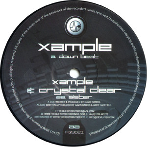 Xample / Xample & Crystal Clear - Down Beat / Sister | Frequency (FQY021) - main