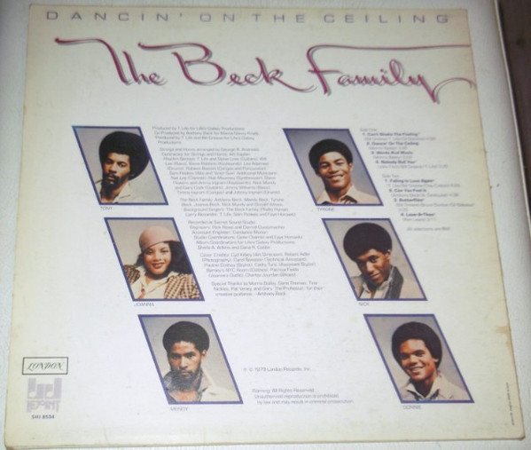 The Beck Family - Dancin' On The Ceiling | London Records (SHI 8534) - 2