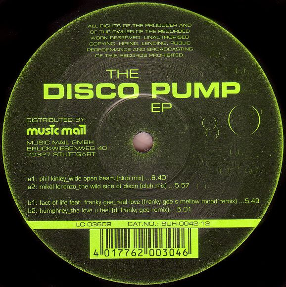Various - The Disco Pump E.P. | Subharmonic Records (SUH 0042-12) - main