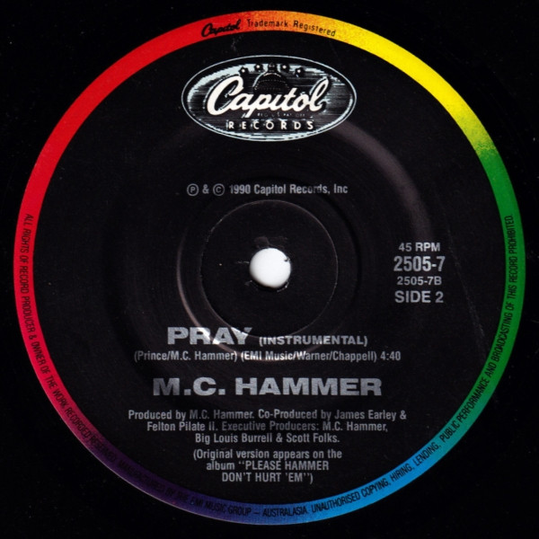 MC Hammer - Pray | Capitol Records (2505-7) - 2