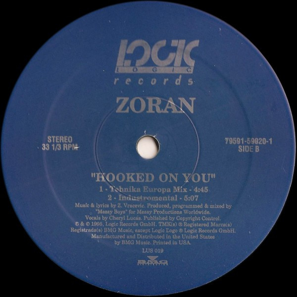 Zoran - Hooked On You | Logic Records (LUS 019) - 2