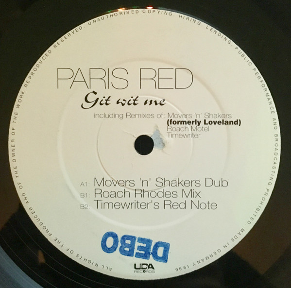 Paris Red - Git Wit Me | UCA Records (UCA 036-6D) - main Paris Red - Git Wit Me | UCA Records (UCA 036-6D) - main