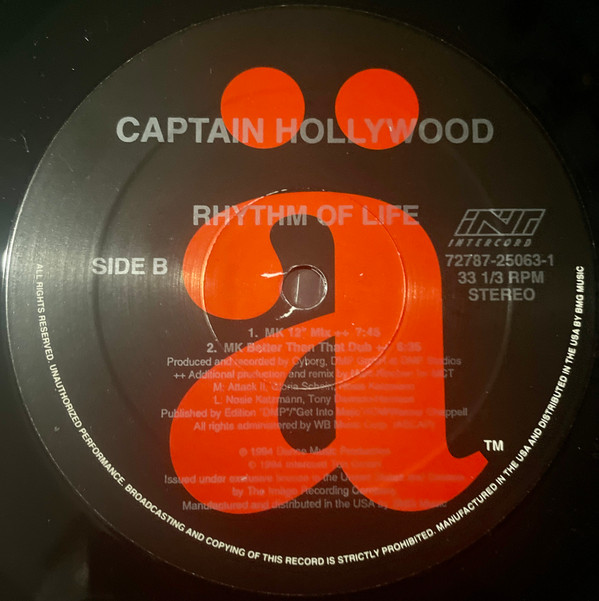 Captain Hollywood Project - Rhythm Of Life | ä (72787-25063-1) - 3