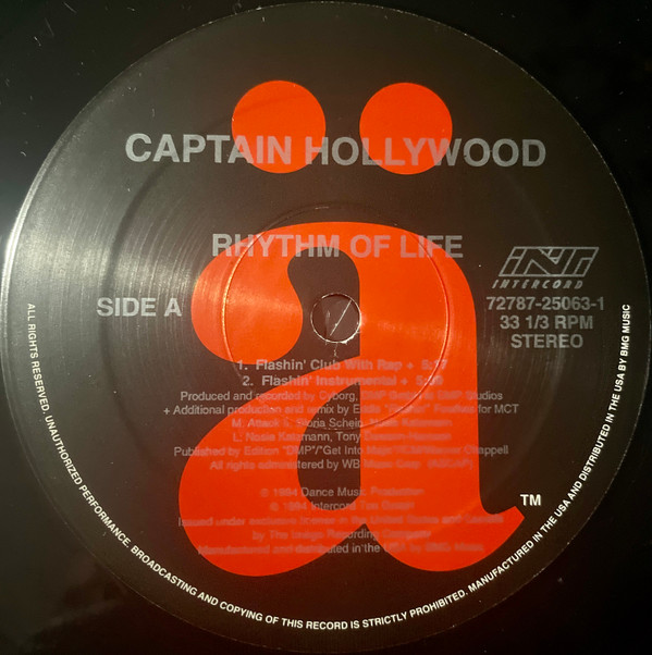 Captain Hollywood Project - Rhythm Of Life | ä (72787-25063-1) - 2
