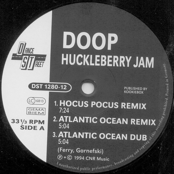 Doop - Huckleberry Jam | Dance Street (DST 1280-12) - 2