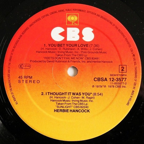 Herbie Hancock - Rockit (Extended Dance Version) | CBS (CBSA-12.3577) - 4 Herbie Hancock - Rockit (Extended Dance Version) | CBS (CBSA-12.3577) - 4