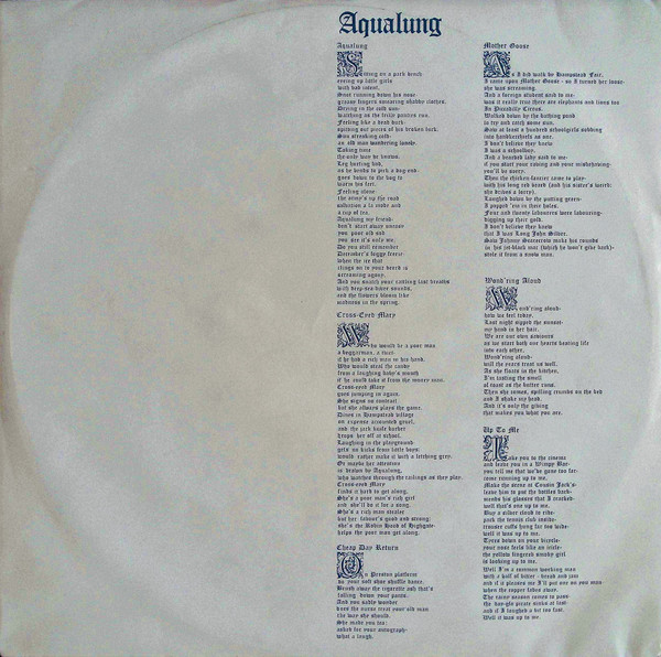 Jethro Tull - Aqualung | Chrysalis (CHR 1044) - 4 Jethro Tull - Aqualung | Chrysalis (CHR 1044) - 4