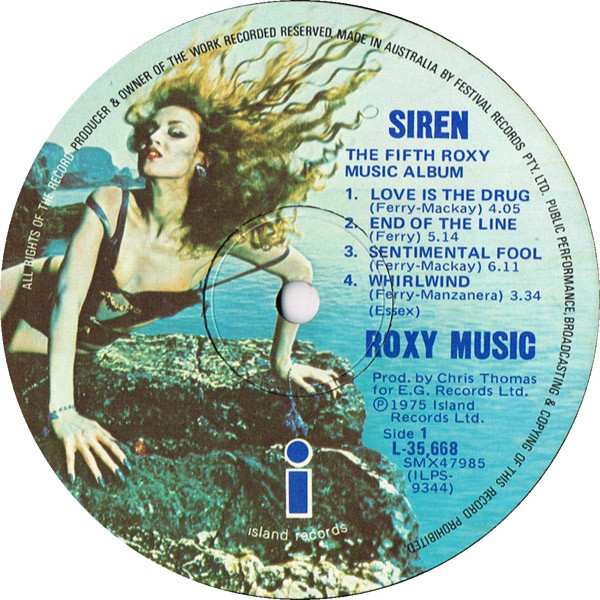 Roxy Music - Siren | Island Records (L 35668) - 3
